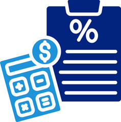 Tax Form Icon Element For Design