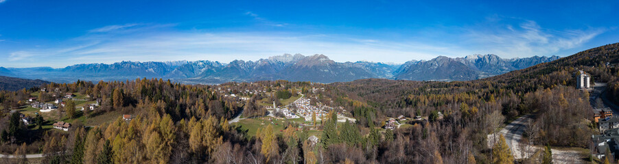 View of Bellunos' dolomites from Nevegal resort