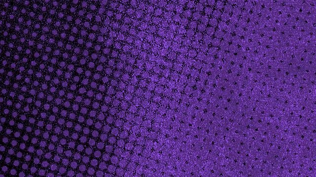 Purple Halftone Dots Loop.Seamless animated loop of a purple halftone dot pattern. Retro stop motion wiggle effect with grunge texture