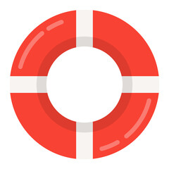 Safety torus isolated on PNG.