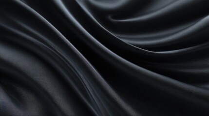 Fototapeta premium Dark Elegant Fabric Texture with Subtle Waves Background