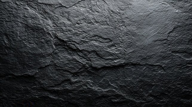 Dark Natural Slate Stone Surface Texture Background