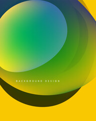 Abstract colorful layers create flowing design. Gradient hues blend, forming dynamic visual composition. Modern aesthetic.