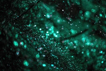 Teal And Green Glitter Background