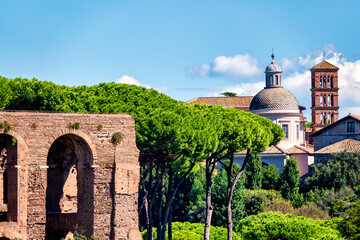 Palatine Ruins and Basilica of Santi Giovanni e Paolo al Celio