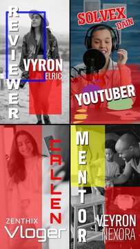 Bold Vertical Opening Title