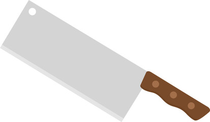 Brown cleaver knife
