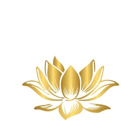 golden lotus flower