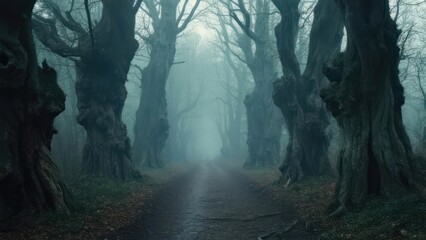 Misty forest path (1)
