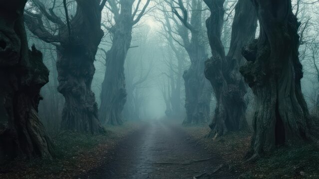 Misty forest path (1)