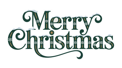 Festive Greeting for the Holiday: A timeless Merry Christmas message elegantly designed with a touch of seasonal charm, evoking the warmth and cheer of the holiday season.