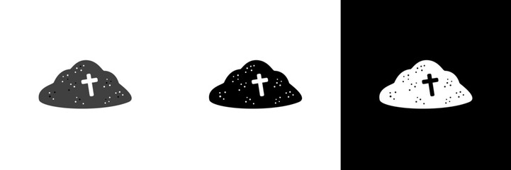 Vector illustration of ash with a cross. Great for religious symbols, ash wednesday