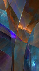 Abstract Geometric Design With Vivid Colors