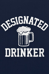 "Designated Drinker" Funny Beer Mug Graphic T-Shirt for Men and Women, Perfect Gag Gift for Party-Goers, Pub Enthusiasts, Beer Lovers, and Alcohol Aficionados – A Humorous Statement Apparel