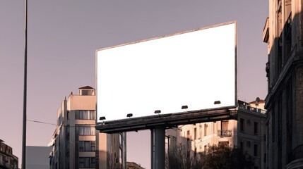 Blank City Billboard Mockup for Outdoor Advertising Campaigns