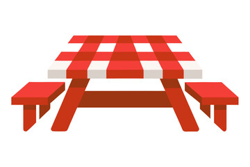 Red and white picnic set