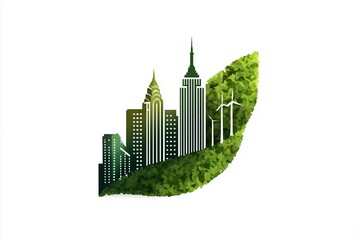 green city buildings