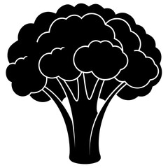 vector tree silhouette isolated