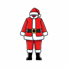 Santa Claus costume vector illustration