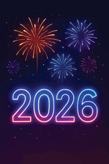 happy new year 2026 fireworks