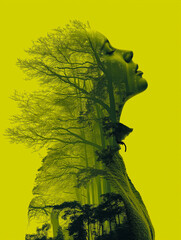 Symbolic visuals showing harmony between humans and nature. Hands holding plants, earth, or trees as metaphors for environmental care and sustainability. Conceptual imagery promoting eco awareness