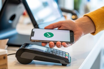 Contactless payment phone pay app nfc technology mobile wallet digital money transaction secure checkout