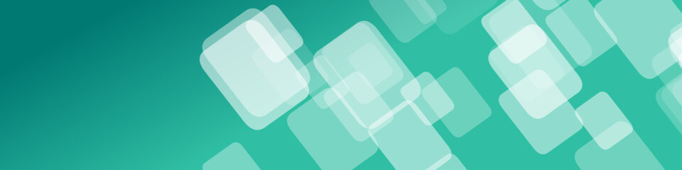 Gradient abstract banner background - geometric vector graphic design with squares