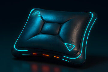 Futuristic Sci Fi Device with Glowing Accents