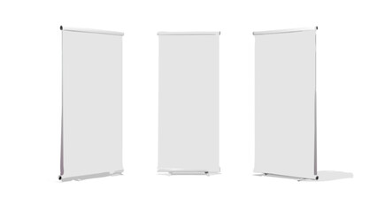 Display your message with a professional retractable banner stand roller banner for trade shows and events