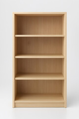 Simple Modern Wooden Bookshelf With Four Open Shelves