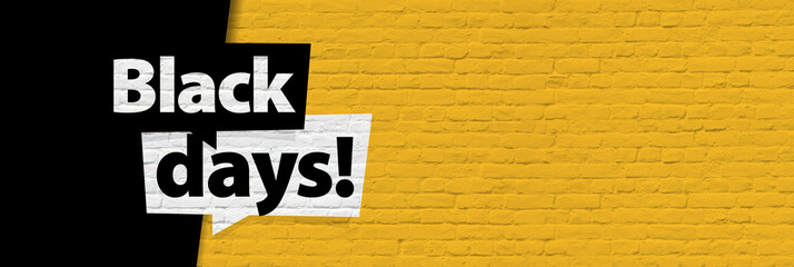 Obraz premium Black days