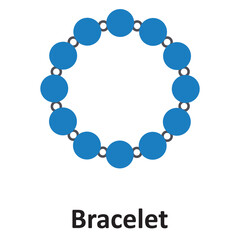 Bracelet Vector Icon which can easily modify or edit