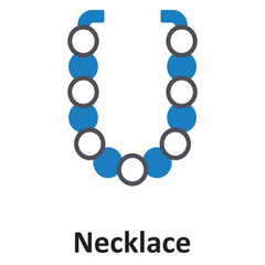 Necklace Vector Icon which can easily modify or edit