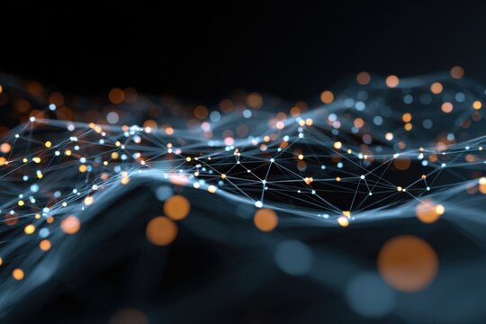 Abstract technology network connection data stream concept background