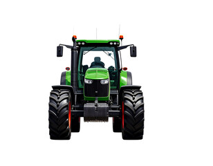Obraz premium Green agricultural tractor vehicle