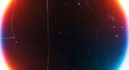 Abstract vintage film grain overlay with light leak and dust specks, creating a retro cinematic texture for creative projects