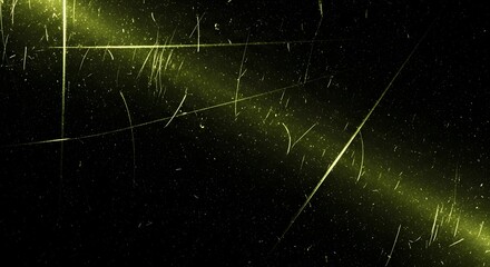 Abstract background with glowing particles and light streaks on a dark backdrop, evoking a sense of cosmic energy or digital data flow