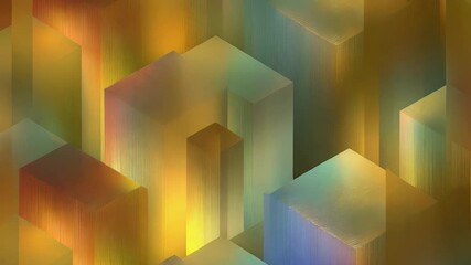 Abstract geometric cubes forming a modern digital pattern - Powered by Adobe