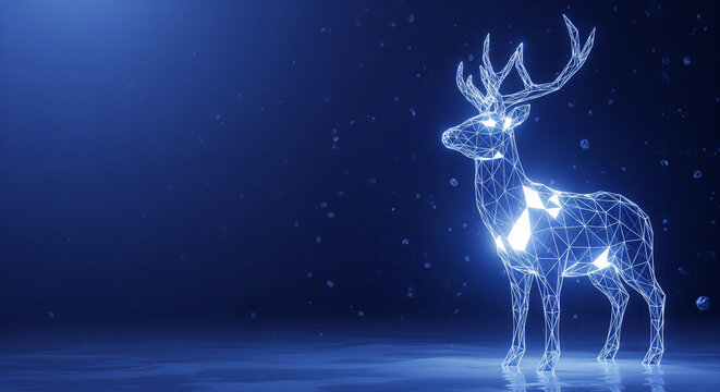 reindeer in the snow