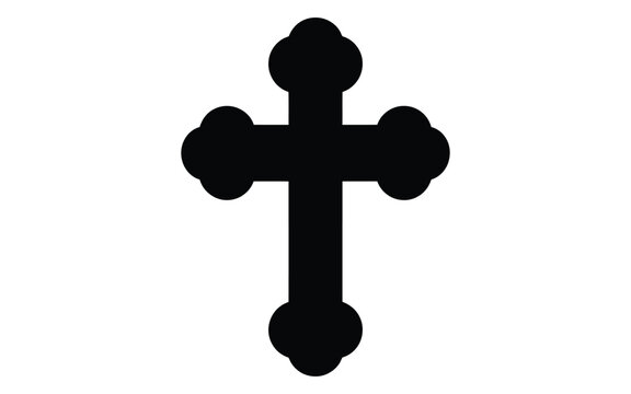Orthodox cross vector illustration religious symbol christianity