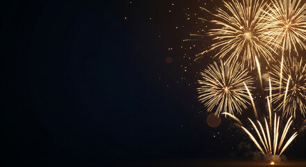 fireworks in the night sky