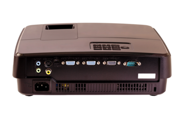 multimedia projector behind