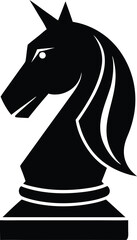 Chess Knight Silhouette