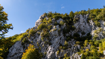 Aerial Panorama of Pag Island and Pag Bridge, Croatia – Dramatic Adriatic Seascape, Rugged Mountain Terrain and Crystal-Blue Coastline from Drone View
