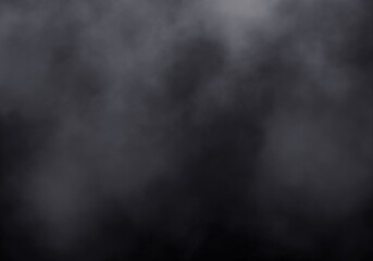 Dark Grey Smoke and Fog Abstract Background Texture with Ethereal Haze and Mysterious Atmospheric Effect
