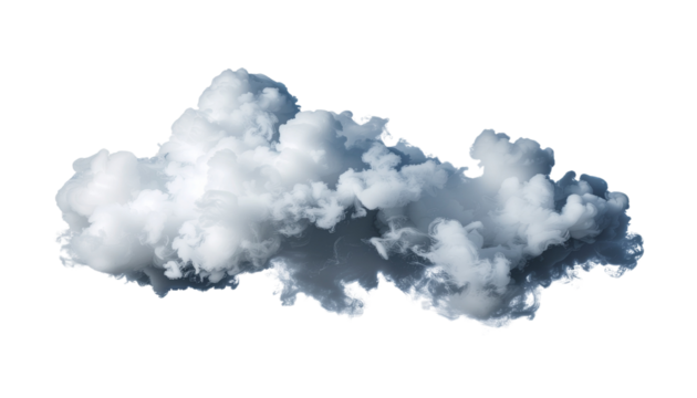 Realistic Smoke Cloud PNG Isolated on Transparent Background, Soft Edges with Subtle Gradient, High-Resolution Dark Atmospheric Mist for Design and Visual Effects