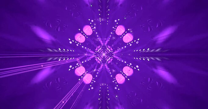 Vibrant purple tunnel video loop with seamless motion for dynamic visual display at events or relaxation settings