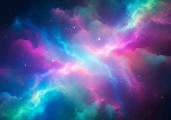 An abstract colorful background in shades of purple, yellow, blue, and pink, blending together to create a vibrant and dynamic visual effect. Abstract Psychedelic Dreamscape