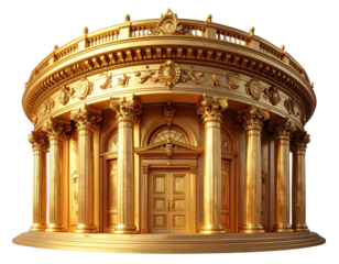 golden gate isolated on white background