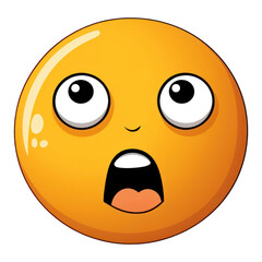 Fototapeta premium PNG Doodle white background anthropomorphic emoticon.